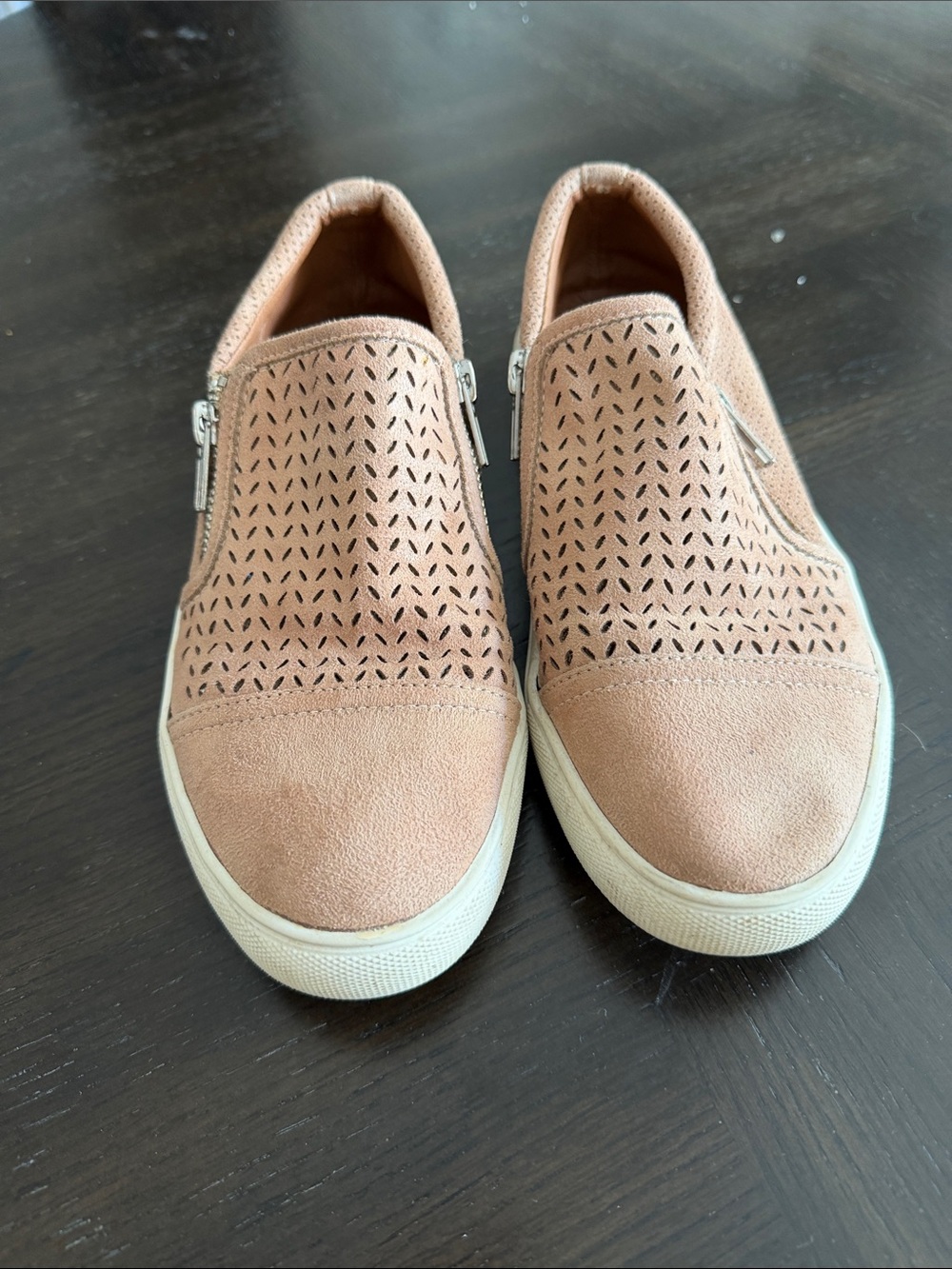 Tan Slip-On Sneakers